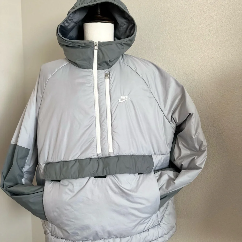 MEN'S NIKE SPORTSWEAR THERMA-FIT LEGACY HALF-ZIP HOODED ANORAK Size XL
